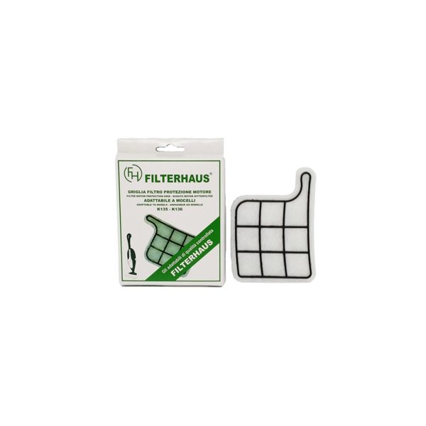 Filtro griglia protezione motore compatibile Folletto Vk 135-136